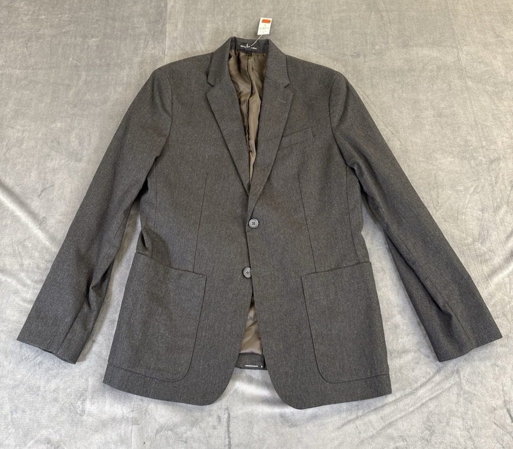 NWT Banana Republic Blazer Men 40R Slim Fit Brown/Black Herringbone Suit Coat